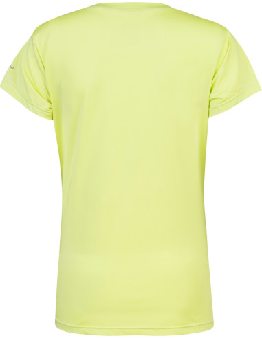 Ladies trekking short sleeve T-shirt SAFFI II sunny lime