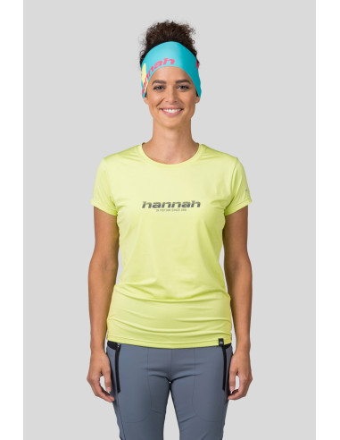 Ladies trekking short sleeve T-shirt SAFFI II sunny lime