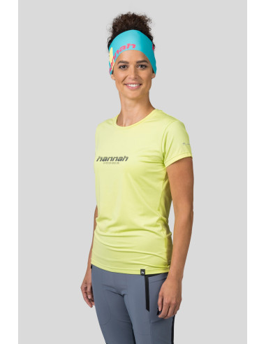 Ladies trekking short sleeve T-shirt SAFFI II sunny lime