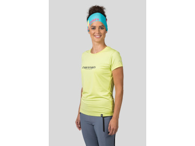 Ladies trekking short sleeve T-shirt SAFFI II sunny lime