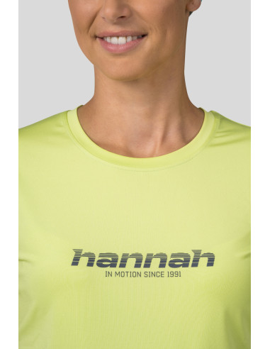 Ladies trekking short sleeve T-shirt SAFFI II sunny lime