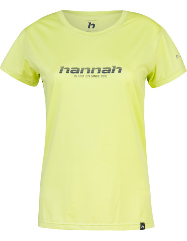 Ladies trekking short sleeve T-shirt SAFFI II sunny lime