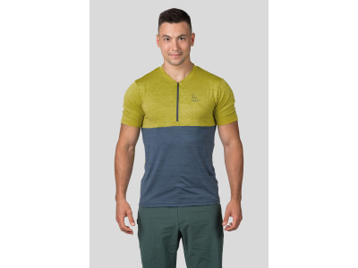 Mens cycling short sleeve T-shirt SANVI citronelle mel / india ink mel