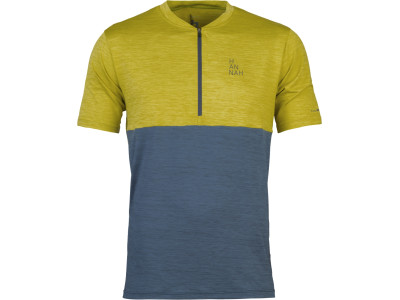 Mens cycling short sleeve T-shirt SANVI citronelle mel / india ink mel