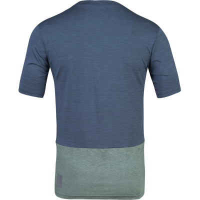 Mens cycling short sleeve T-shirt SANVI india ink mel / dark forest mel 2