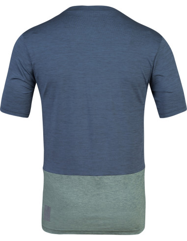 Mens cycling short sleeve T-shirt SANVI india ink mel / dark forest mel