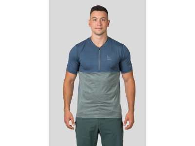 Mens cycling short sleeve T-shirt SANVI india ink mel / dark forest mel