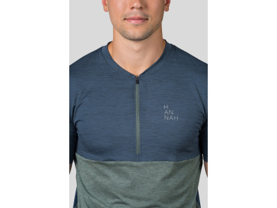 Mens cycling short sleeve T-shirt SANVI india ink mel / dark forest mel