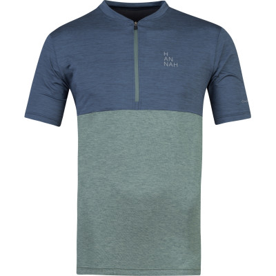 Mens cycling short sleeve T-shirt SANVI india ink mel / dark forest mel