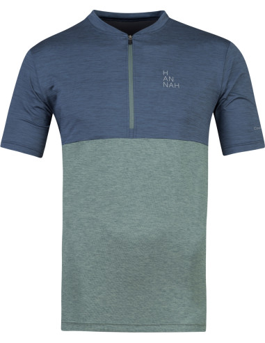 Mens cycling short sleeve T-shirt SANVI india ink mel / dark forest mel