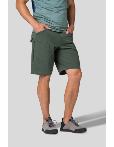 Mens active leisure shorts SAVELY dark forest