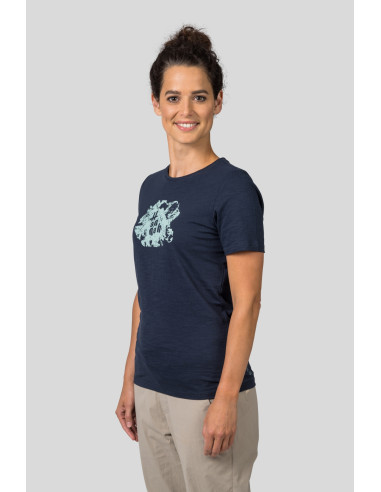 Ladies short sleeve T-shirt SELIA india ink