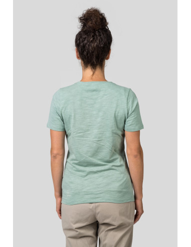Ladies short sleeve T-shirt SELIA smoke green