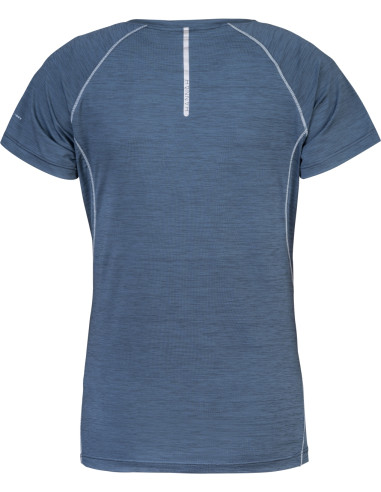 Ladies running short sleeve T-shirt SHELLY II india ink mel