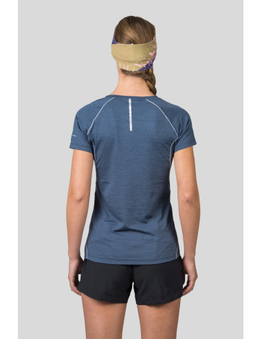 Ladies running short sleeve T-shirt SHELLY II india ink mel