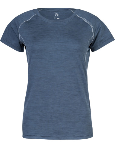 Ladies running short sleeve T-shirt SHELLY II india ink mel