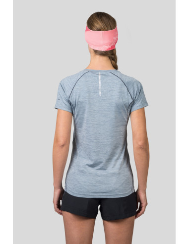 Ladies running short sleeve T-shirt SHELLY II pearl blue mel