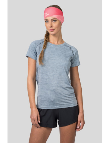 Ladies running short sleeve T-shirt SHELLY II pearl blue mel