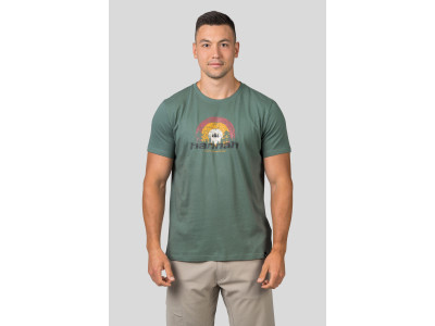 Mens leisure time short sleeve T-shirt SKATCH dark forest