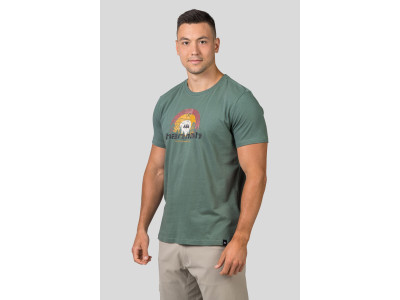 Mens leisure time short sleeve T-shirt SKATCH dark forest