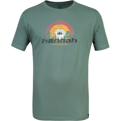 Mens leisure time short sleeve T-shirt SKATCH dark forest