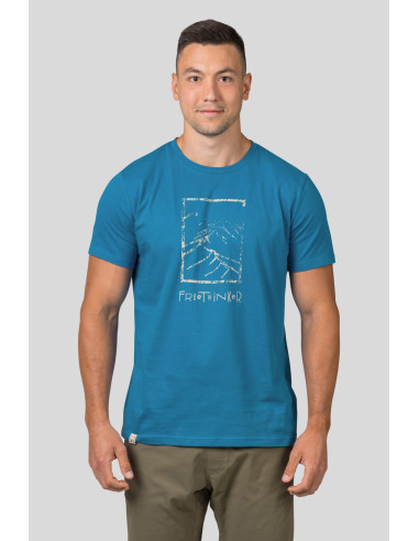 Mens leisure time short sleeve T-shirt SKATCH faience