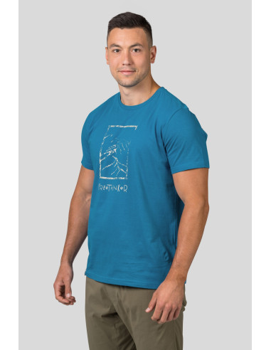 Mens leisure time short sleeve T-shirt SKATCH faience