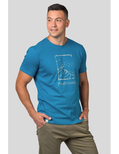 Mens leisure time short sleeve T-shirt SKATCH faience