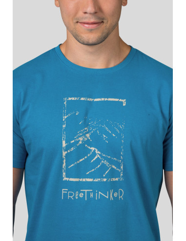 Mens leisure time short sleeve T-shirt SKATCH faience