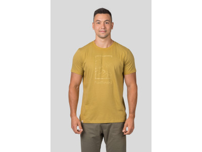 Mens leisure time short sleeve T-shirt SKATCH khaki