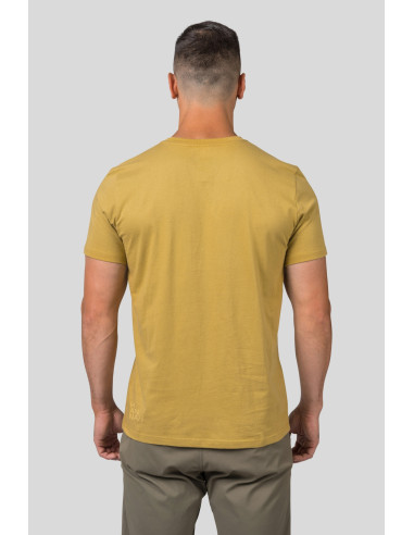 Mens leisure time short sleeve T-shirt SKATCH khaki