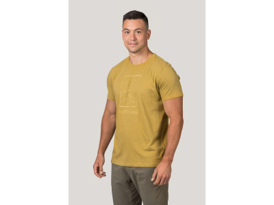 Mens leisure time short sleeve T-shirt SKATCH khaki