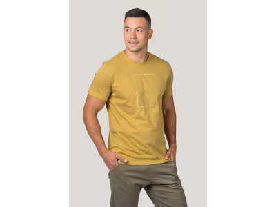 Mens leisure time short sleeve T-shirt SKATCH khaki