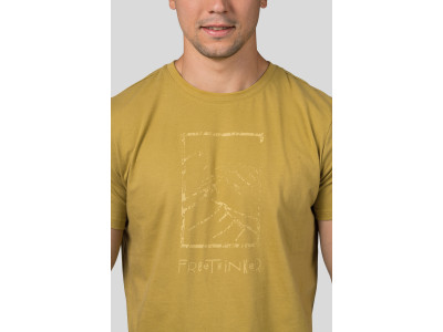 Mens leisure time short sleeve T-shirt SKATCH khaki