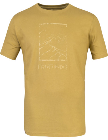 Mens leisure time short sleeve T-shirt SKATCH khaki