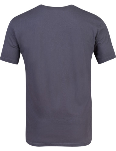 Mens leisure time short sleeve T-shirt SKATCH magnet (blue)