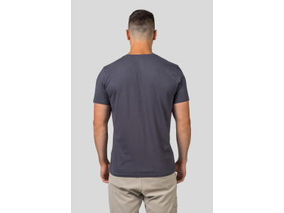 Mens leisure time short sleeve T-shirt SKATCH magnet (blue)