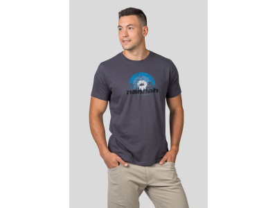 Mens leisure time short sleeve T-shirt SKATCH magnet (blue)