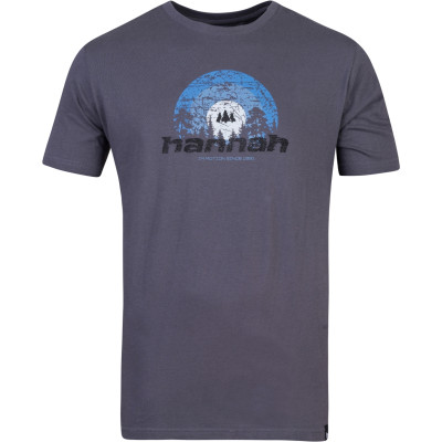 Mens leisure time short sleeve T-shirt SKATCH magnet (blue)