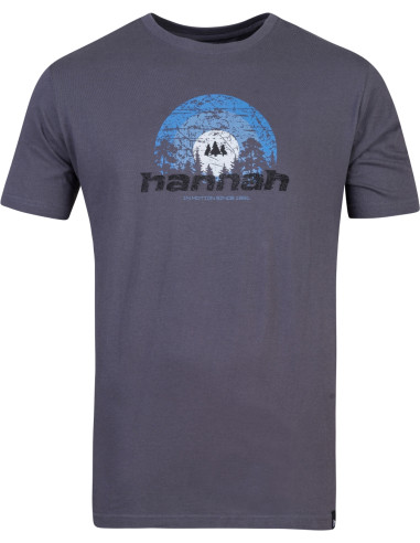 Mens leisure time short sleeve T-shirt SKATCH magnet (blue)