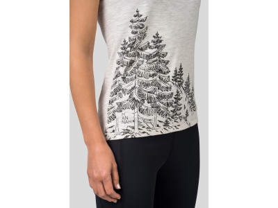 Ladies leisure time short sleeve T-shirt ZOEY light gray