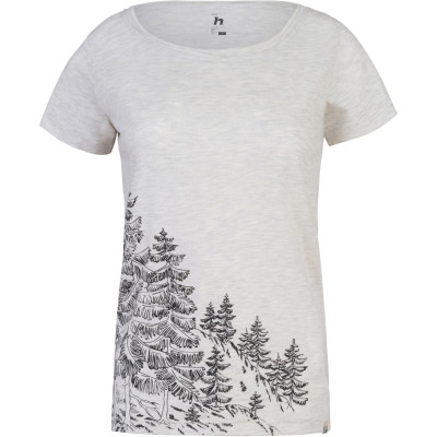 Ladies leisure time short sleeve T-shirt ZOEY light gray