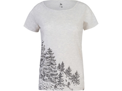 Ladies leisure time short sleeve T-shirt ZOEY light gray