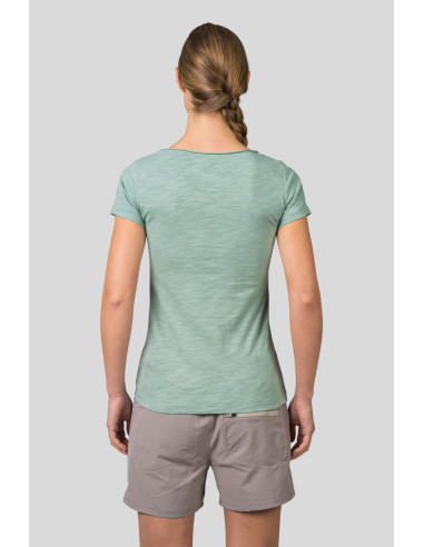 Ladies leisure time short sleeve T-shirt ZOEY smoke green