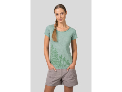 Ladies leisure time short sleeve T-shirt ZOEY smoke green