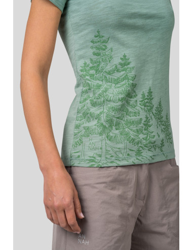 Ladies leisure time short sleeve T-shirt ZOEY smoke green