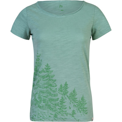 Ladies leisure time short sleeve T-shirt ZOEY smoke green