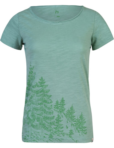 Ladies leisure time short sleeve T-shirt ZOEY smoke green