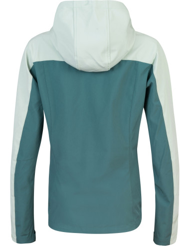 Ladies leisure time jacket ZURY LITE bok choy / dark forest