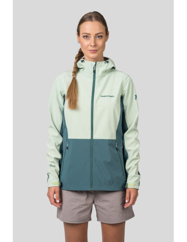 Ladies leisure time jacket ZURY LITE bok choy / dark forest